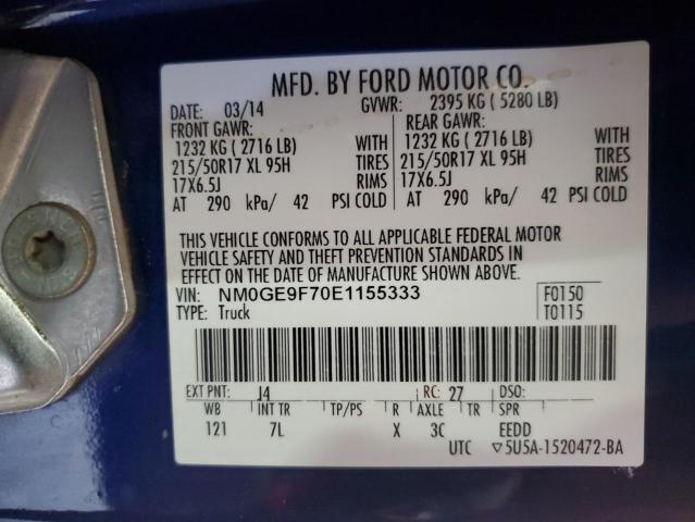 Photo 14 from auction – 2014 FORD TRANSIT CO with VIN NM0GE9F70E1155333