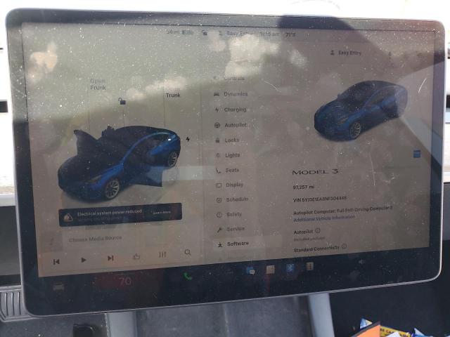 Photo 9 from auction – 2022 TESLA MODEL 3 with VIN 5YJ3E1EA8NF304448