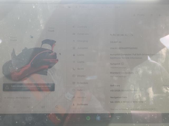 Photo 9 from auction – 2023 TESLA MODEL 3 with VIN 5YJ3E1EAXPF563560