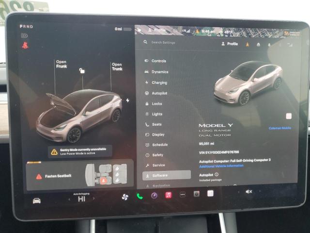 Фото 9 с аукциона – 2021 TESLA MODEL Y с VIN 5YJYGDEE4MF076788