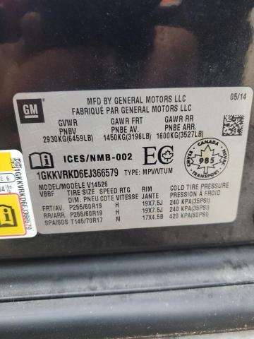 Zdjęcie 14 z aukcji – 2014 GMC ACADIA SLT z VIN 1GKKVRKD6EJ366579