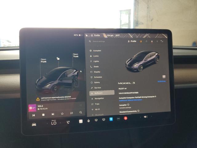 Photo 9 from auction – 2023 TESLA MODEL 3 with VIN 5YJ3E1EAXPF447985