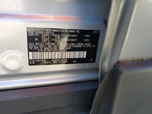 Photo 14 from auction – 2021 TOYOTA RAV4 LE with VIN 2T3K1RFVXMC120579