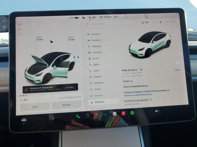 Снимка 9 от търг – 2021 TESLA MODEL Y с VIN 5YJYGDEE1MF090728