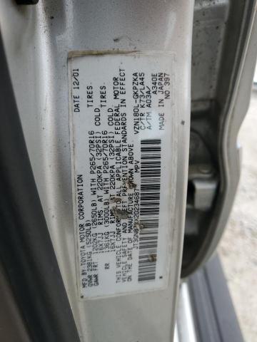 Photo 14 from auction – 2002 TOYOTA 4RUNNER LI with VIN JT3GN87RX20234687