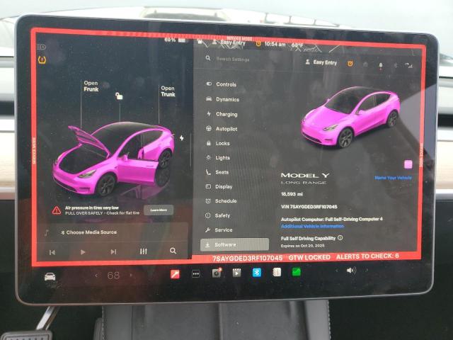 Photo 9 from auction – 2024 TESLA MODEL Y with VIN 7SAYGDED3RF107045