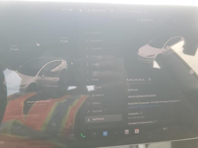 Photo 9 from auction – 2025 TESLA MODEL 3 with VIN 5YJ3E1EAXSF032500