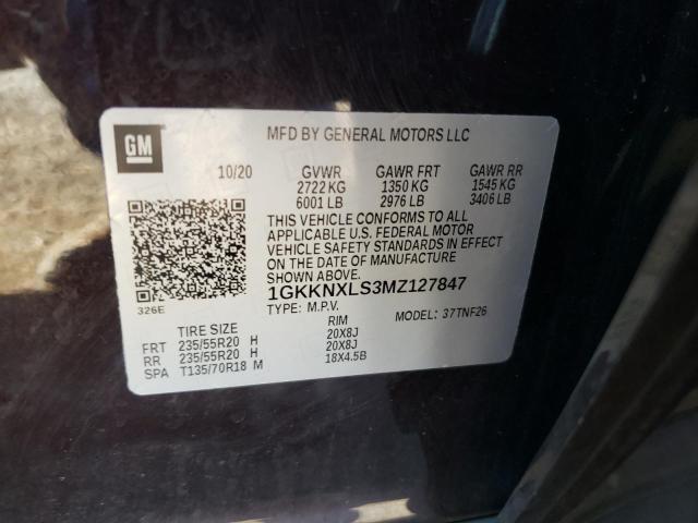 Photo 14 from auction – 2021 GMC ACADIA DEN with VIN 1GKKNXLS3MZ127847