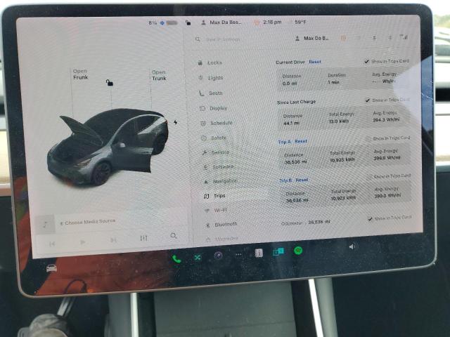 Photo 9 from auction – 2020 TESLA MODEL Y with VIN 5YJYGDEE0LF010950