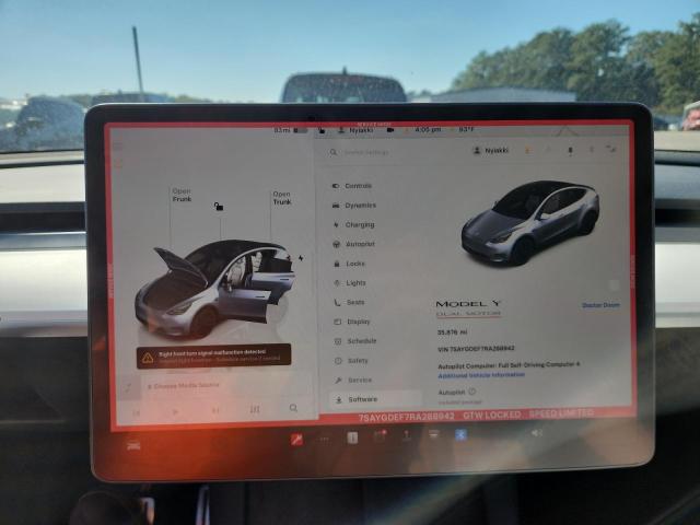 Photo 9 from auction – 2024 TESLA MODEL Y with VIN 7SAYGDEF7RA288942