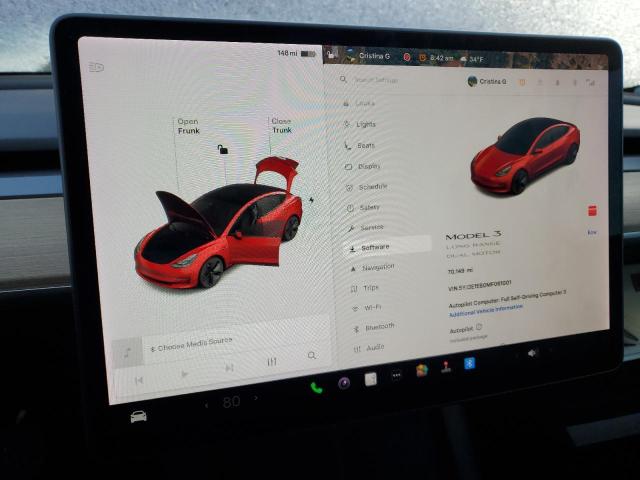 Photo 9 from auction – 2021 TESLA MODEL 3 with VIN 5YJ3E1EB0MF061001
