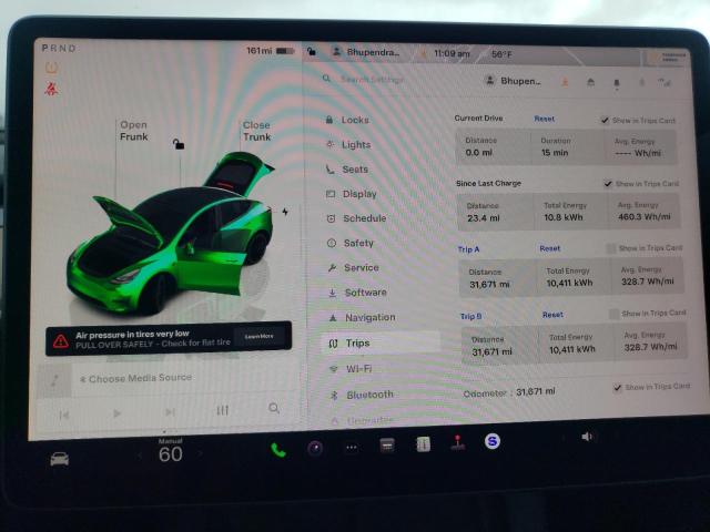 Photo 9 from auction – 2022 TESLA MODEL Y with VIN 7SAYGDEF5NF516109