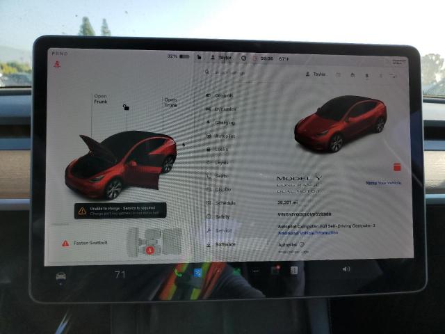Photo 9 from auction – 2021 TESLA MODEL Y with VIN 5YJYGDEE0MF229988