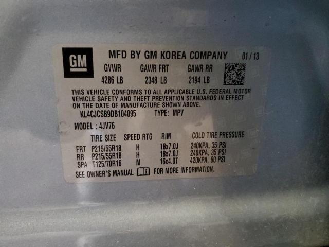 Photo 14 from auction – 2013 BUICK ENCORE with VIN KL4CJCSB9DB104095