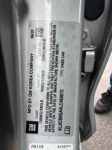 Photo 10 from auction – 2020 CHEVROLET SPARK LS with VIN KL8CB6SA4LC469670