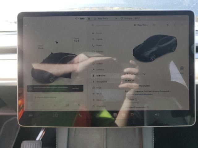 Photo 9 from auction – 2024 TESLA MODEL Y with VIN 7SAYGDEDXRF049810