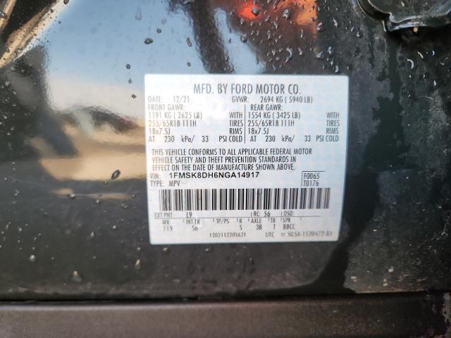 Foto 14 de la subasta – 2022 FORD EXPLORER X con VIN 1FMSK8DH6NGA14917