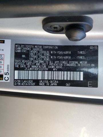 Photo 14 from auction – 2015 LEXUS GX 460 PRE with VIN JTJJM7FX0F5107709