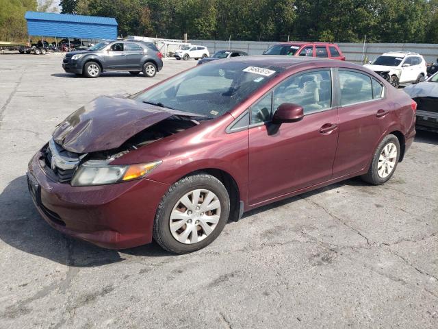 HONDA CIVIC LX 2012 with VIN 2HGFB2F52CH596409 - Photo from auction