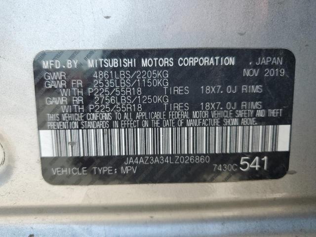 Photo 14 from auction – 2020 MITSUBISHI OUTLANDER with VIN JA4AZ3A34LZ026860