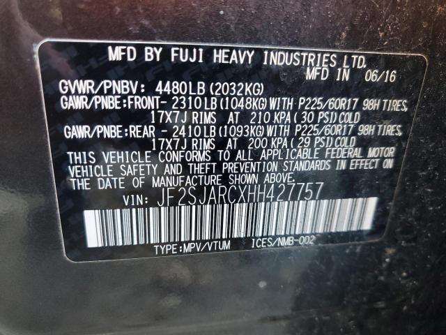 Photo 14 from auction – 2017 SUBARU FORESTER 2 with VIN JF2SJARCXHH427757