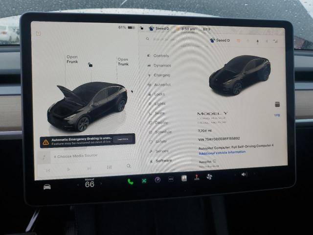 Photo 9 from auction – 2024 TESLA MODEL Y with VIN 7SAYGDEE8RF155892
