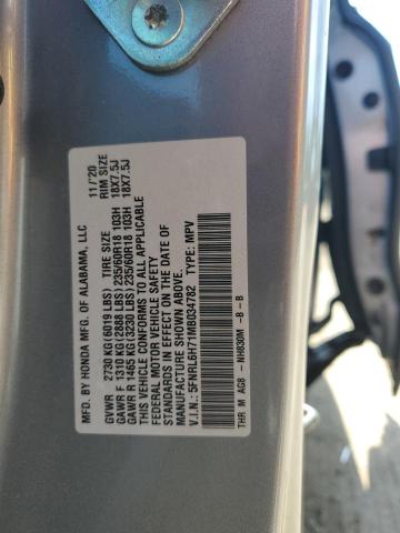 Photo 14 from auction – 2021 HONDA ODYSSEY EX with VIN 5FNRL6H71MB034782