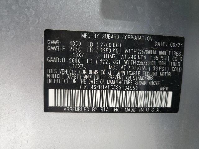 Photo 14 from auction – 2025 SUBARU OUTBACK ON with VIN 4S4BTALC5S3134950