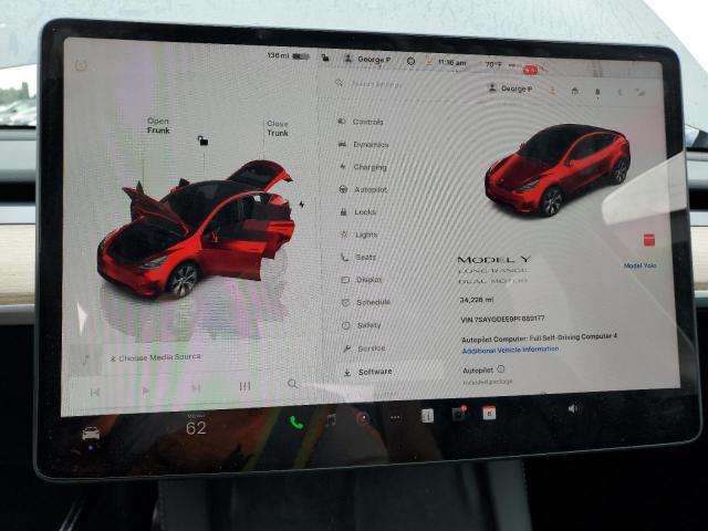 Photo 9 from auction – 2023 TESLA MODEL Y with VIN 7SAYGDEE9PF889177
