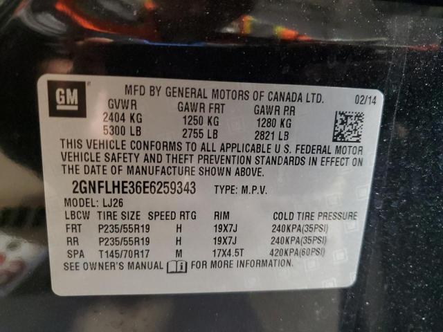 Photo 14 from auction – 2014 CHEVROLET EQUINOX LT with VIN 2GNFLHE36E6259343