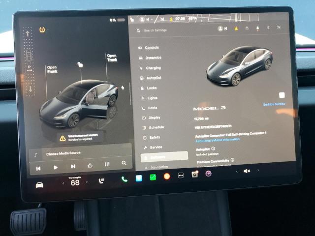 Photo 9 from auction – 2024 TESLA MODEL 3 with VIN 5YJ3E1EA3RF740971