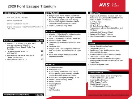Photo 13 from auction – 2020 FORD ESCAPE TIT with VIN 1FMCU9J94LUB17320