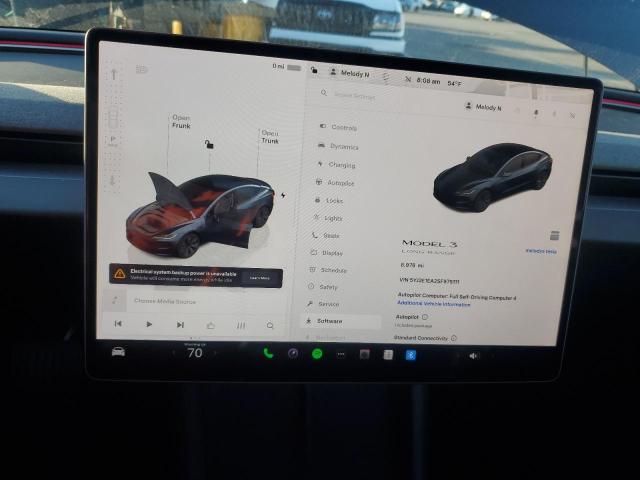 Photo 9 from auction – 2025 TESLA MODEL 3 with VIN 5YJ3E1EA2SF975111
