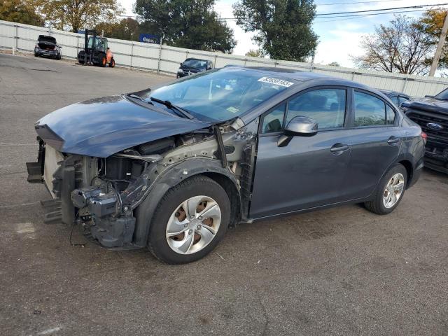 HONDA CIVIC LX 2013 with VIN 19XFB2F55DE091427 - Photo from auction