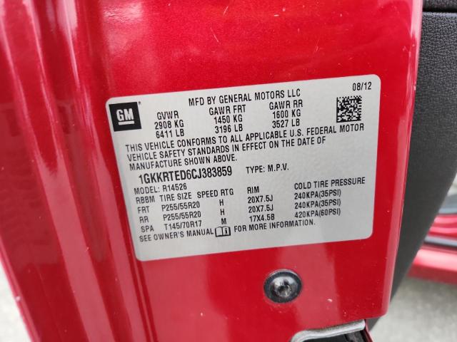 Photo 14 from auction – 2012 GMC ACADIA DEN with VIN 1GKKRTED6CJ383859