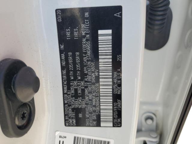 Photo 14 from auction – 2020 TOYOTA HIGHLANDER with VIN 5TDBZRBH0LS510596