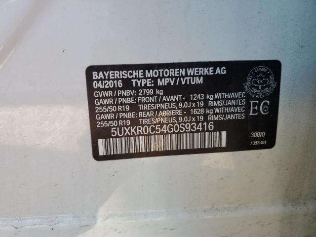 Photo 14 from auction – 2016 BMW X5 XDRIVE3 with VIN 5UXKR0C54G0S93416