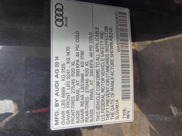 Photo 10 from auction – 2015 AUDI Q7 PRESTIG with VIN WA1DGBFE5FD008151