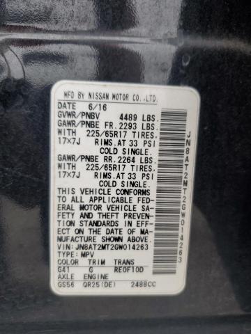 Photo 14 from auction – 2016 NISSAN ROGUE S with VIN JN8AT2MT2GW014263