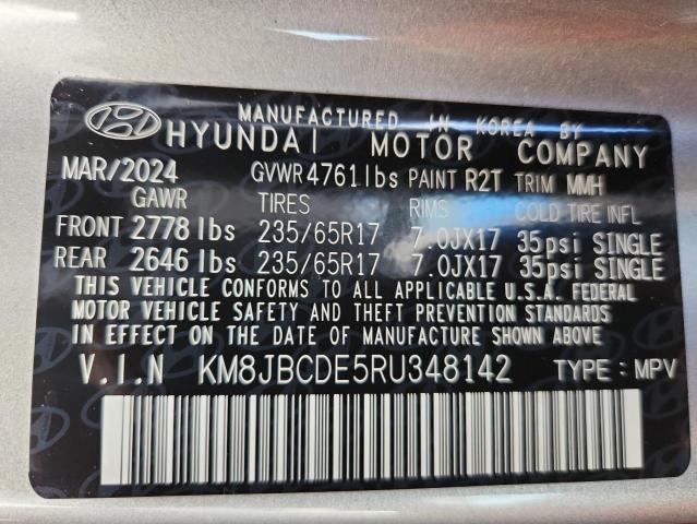 Photo 14 from auction – 2024 HYUNDAI TUCSON SEL with VIN KM8JBCDE5RU348142
