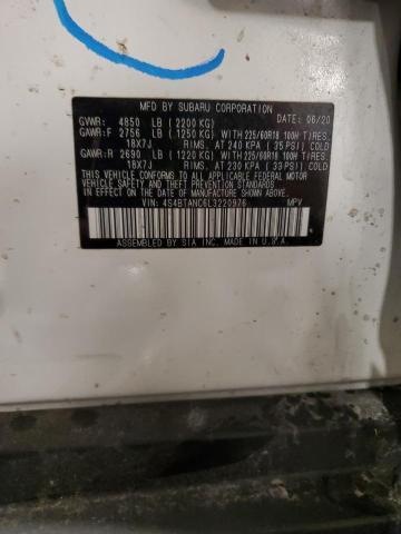 Photo 14 from auction – 2020 SUBARU OUTBACK LI with VIN 4S4BTANC6L3220976