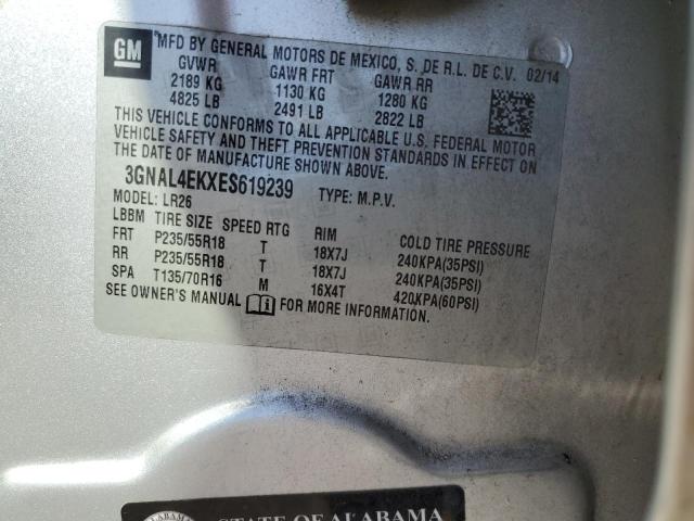 Photo 14 from auction – 2014 CHEVROLET CAPTIVA LT with VIN 3GNAL4EKXES619239