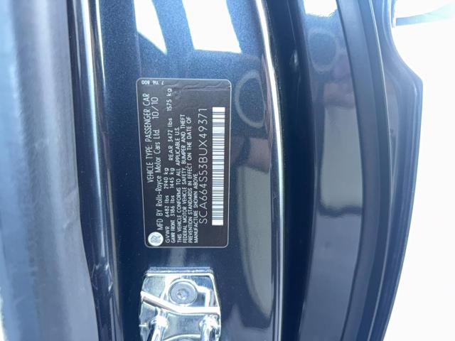 Photo 10 from auction – 2011 ROLLS-ROYCE GHOST with VIN SCA664S53BUX49371