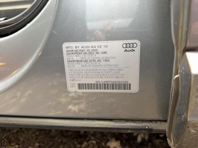 Photo 10 from auction – 2010 AUDI Q5 PREMIUM with VIN WA1LKBFP2AA082648
