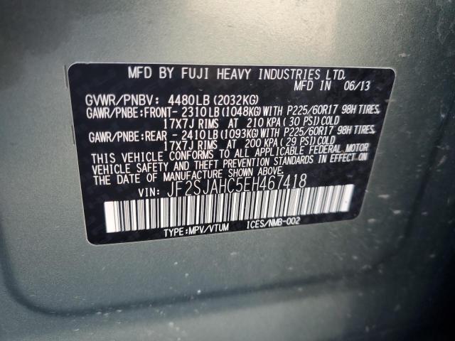 Photo 14 from auction – 2014 SUBARU FORESTER 2 with VIN JF2SJAHC5EH467418
