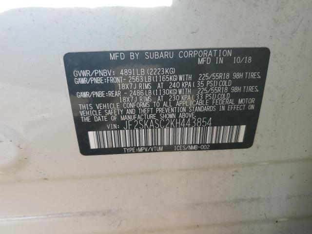 Photo 14 from auction – 2019 SUBARU FORESTER L with VIN JF2SKASC2KH443854