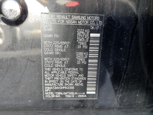 Photo 14 from auction – 2017 NISSAN ROGUE S with VIN KNMAT2MV0HP600193
