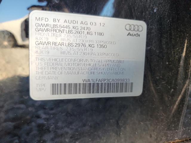 Photo 14 from auction – 2012 AUDI Q5 PREMIUM with VIN WA1LFAFP3CA099833