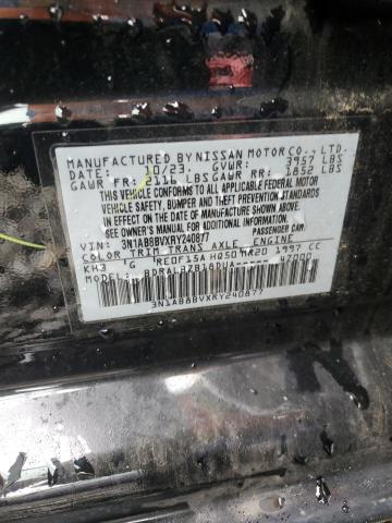 Photo 10 from auction – 2024 NISSAN SENTRA S with VIN 3N1AB8BVXRY240877