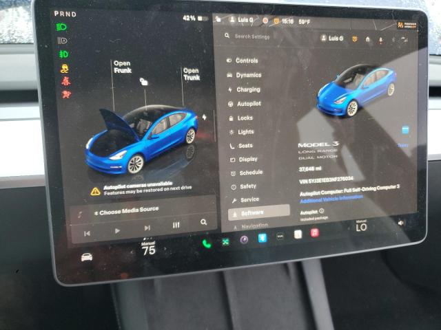 Photo 9 from auction – 2022 TESLA MODEL 3 with VIN 5YJ3E1EB3NF276034